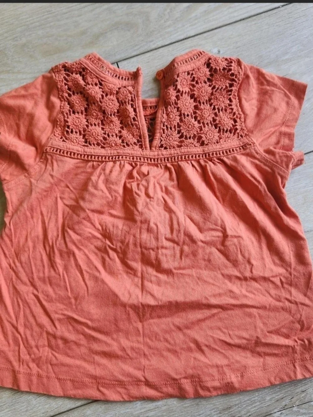 Mayoral Rust Orange Top with Dark Blue Denim Shorts